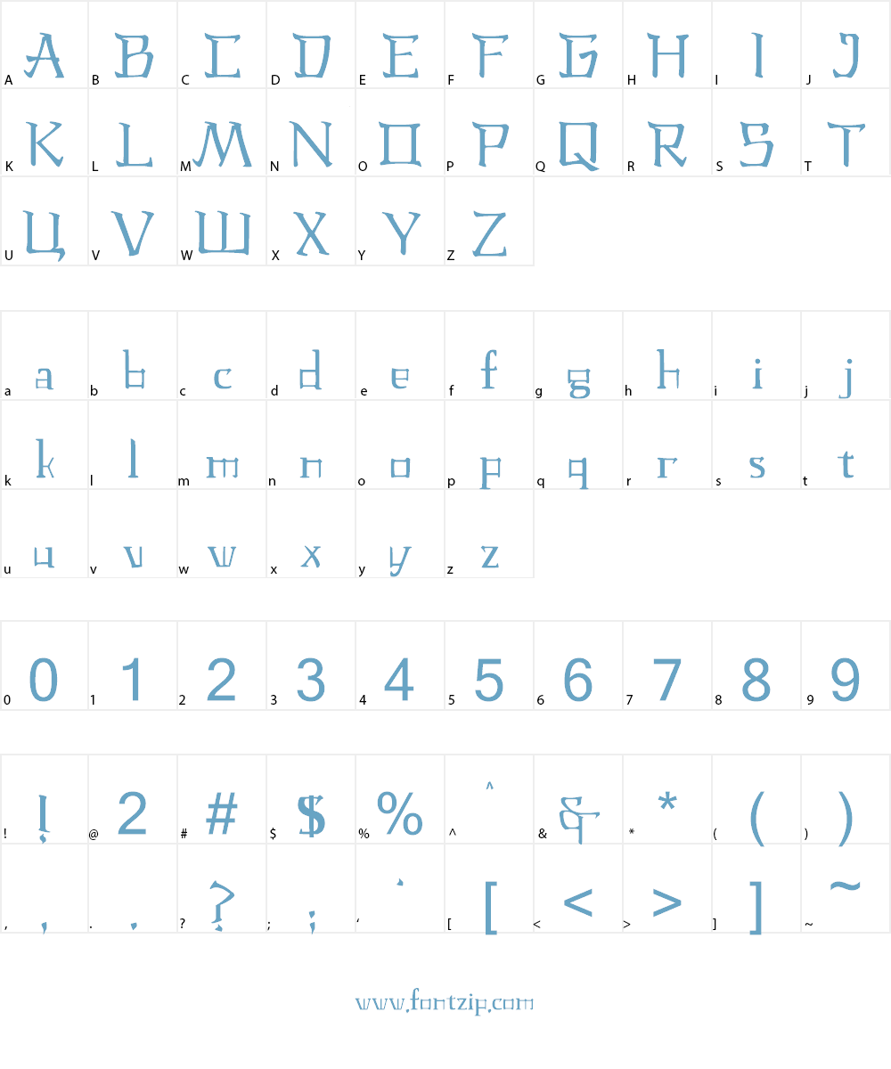 JMH Laudanum CA Font Character